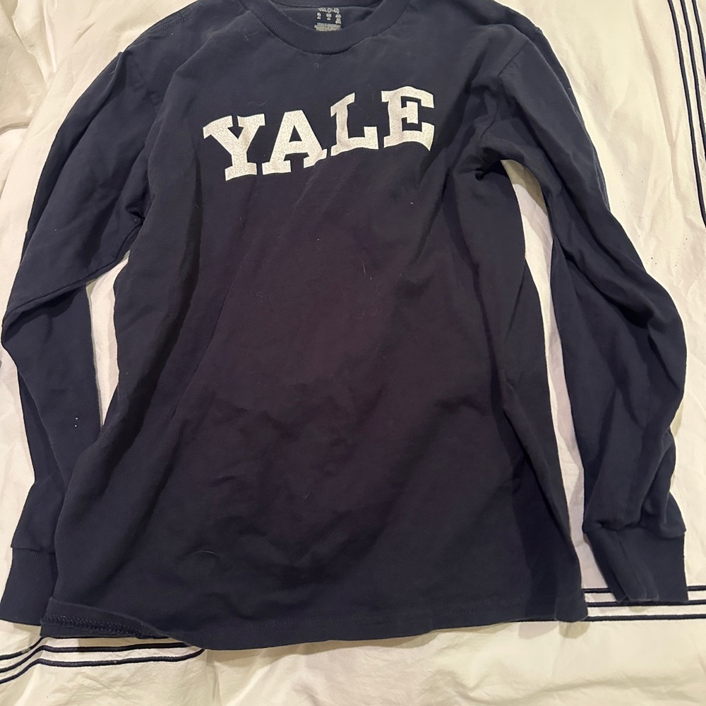 Yale Navy Blue Long Sleeve Kid’s Shirt